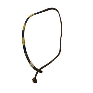 Abercrombie & Fitch Leather Bracelet Blue And Gold Wrapped Thread – Adjustable